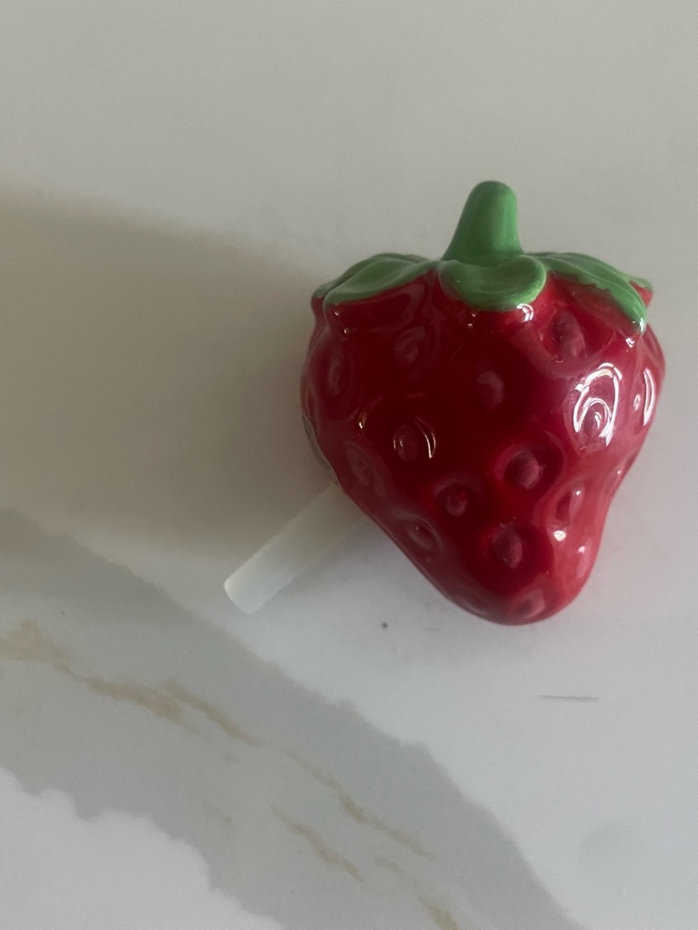 Nora Fleming Ceramic Strawberry Accent - Red and Green